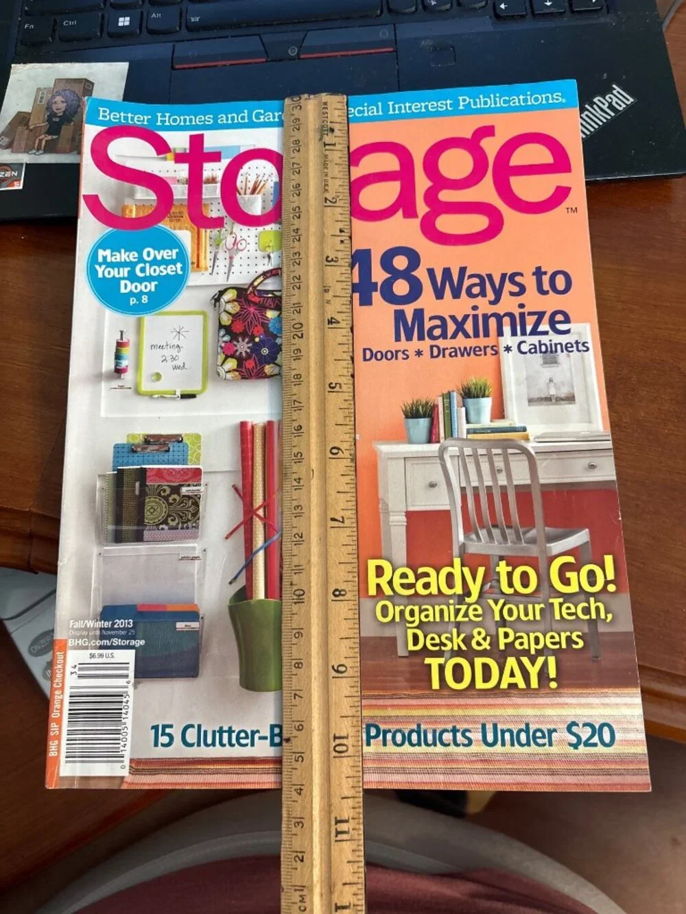 VTG Better Homes & Gardens Storage Magazine Fall/Winter 2013 Clutter Buster Idea